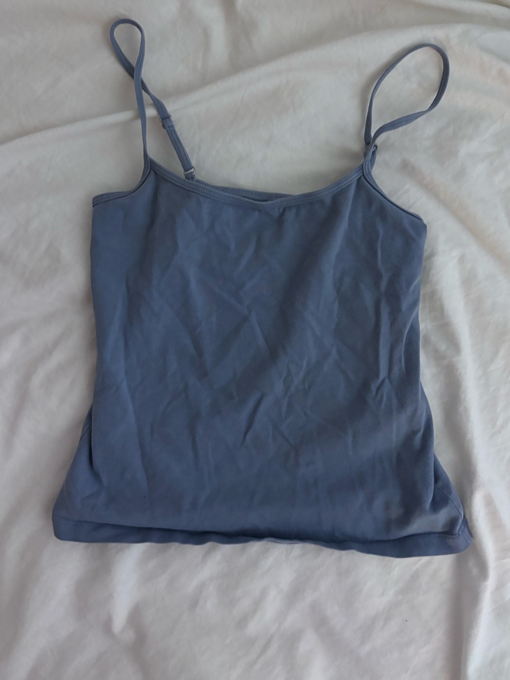 Brandy Melville Dusty Blue Spaghetti-Strap Camisole